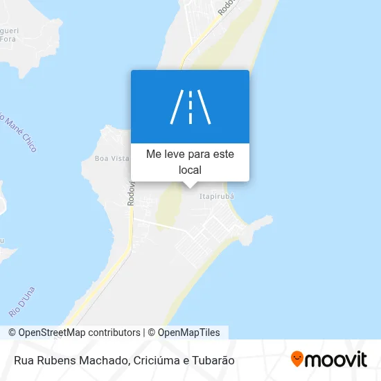 Rua Rubens Machado mapa