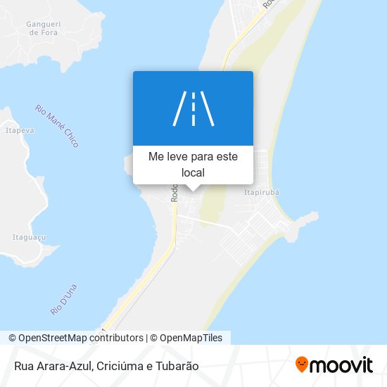 Rua Arara-Azul mapa