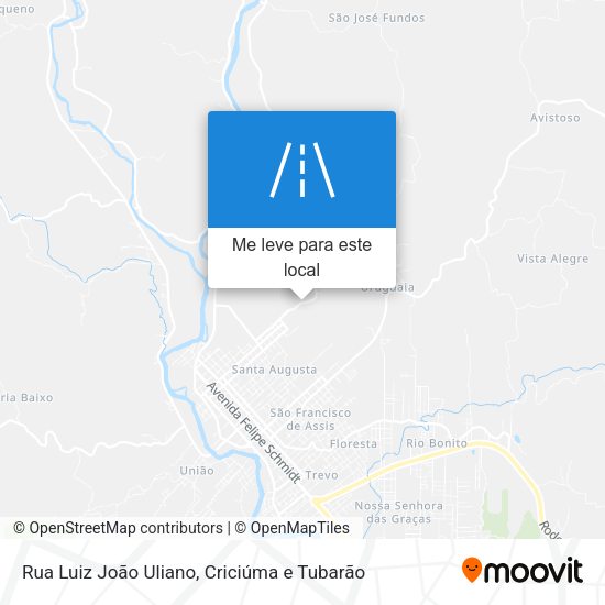 Rua Luiz João Uliano mapa