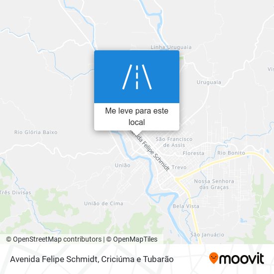 Avenida Felipe Schmidt mapa