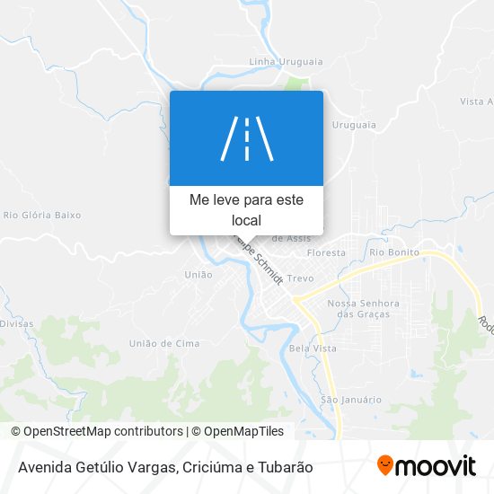 Avenida Getúlio Vargas mapa