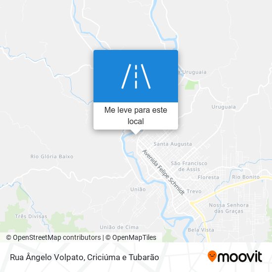 Rua Ângelo Volpato mapa