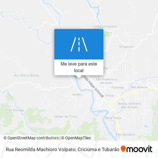 Rua Reomilda Machioro Volpato mapa