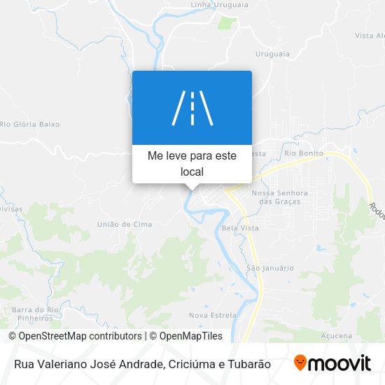 Rua Valeriano José Andrade mapa
