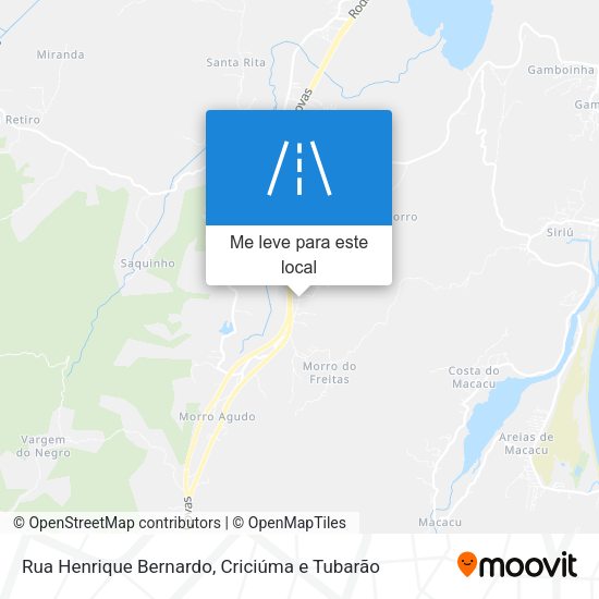 Rua Henrique Bernardo mapa