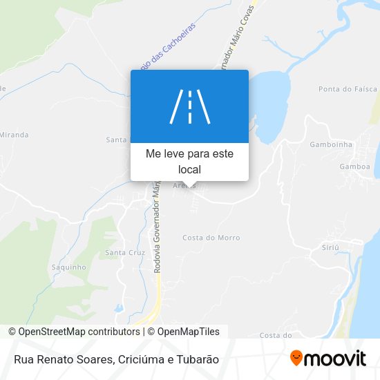 Rua Renato Soares mapa