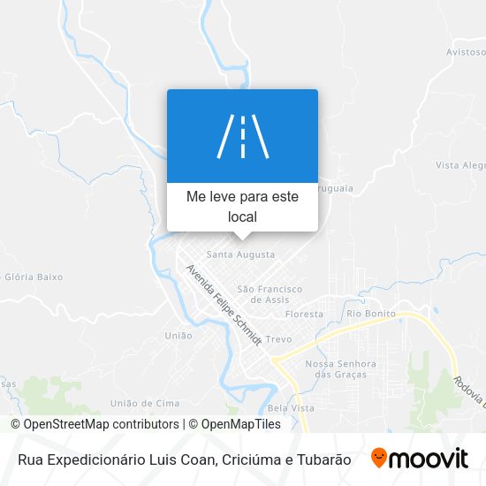 Rua Expedicionário Luis Coan mapa