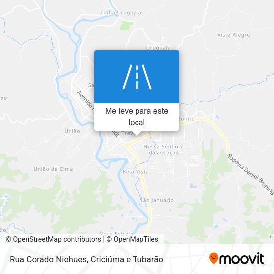 Rua Corado Niehues mapa