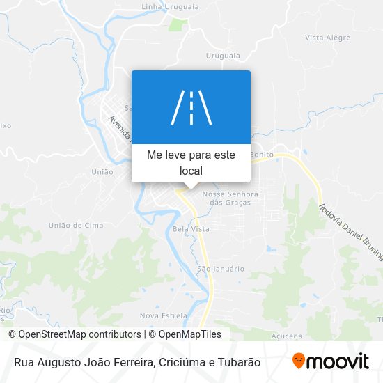 Rua Augusto João Ferreira mapa