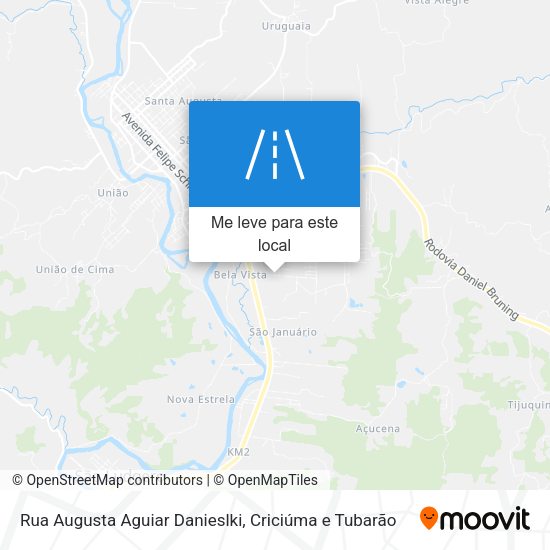 Rua Augusta Aguiar Danieslki mapa