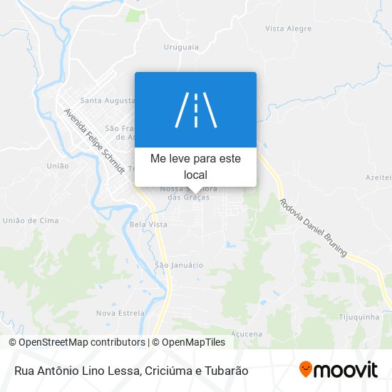 Rua Antônio Lino Lessa mapa