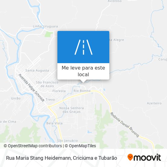 Rua Maria Stang Heidemann mapa