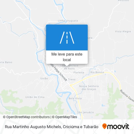 Rua Martinho Augusto Michels mapa