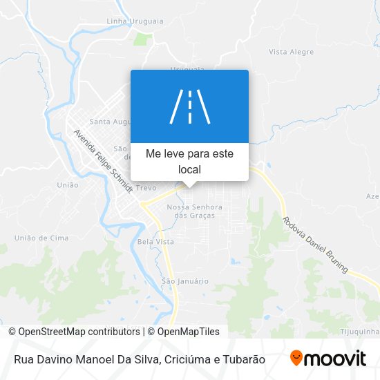 Rua Davino Manoel Da Silva mapa