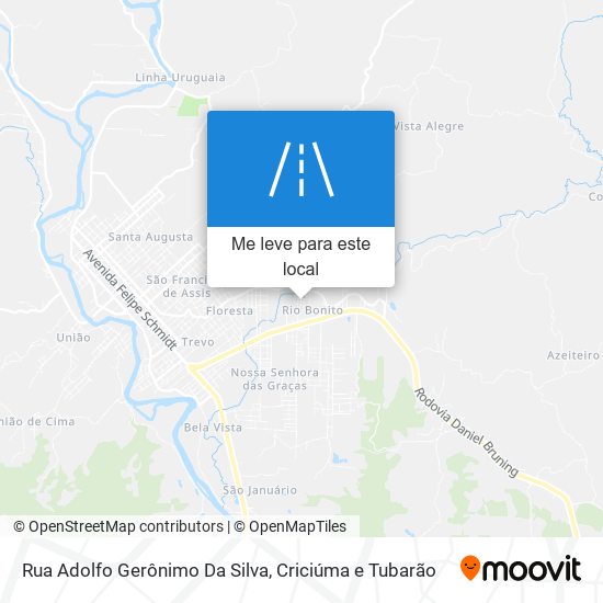 Rua Adolfo Gerônimo Da Silva mapa