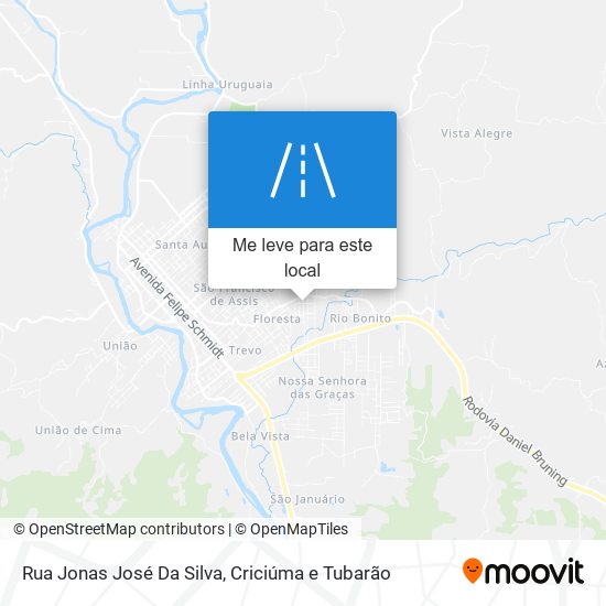 Rua Jonas José Da Silva mapa