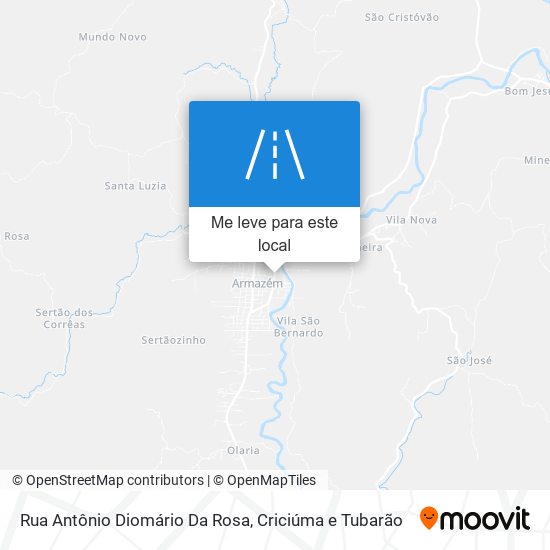 Rua Antônio Diomário Da Rosa mapa