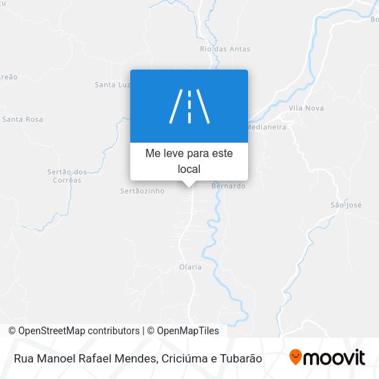 Rua Manoel Rafael Mendes mapa