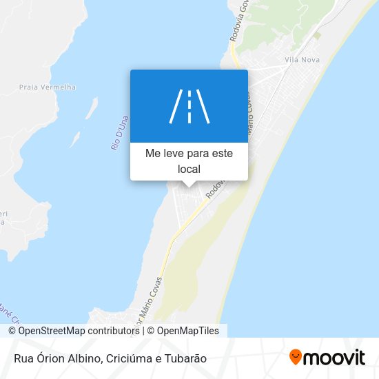 Rua Órion Albino mapa