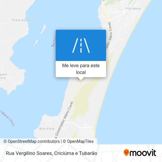 Rua Vergilino Soares mapa