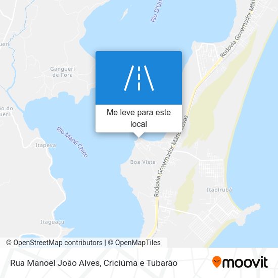 Rua Manoel João Alves mapa