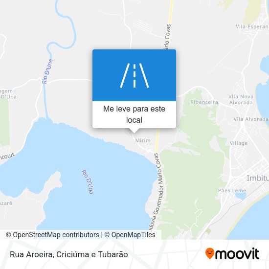 Rua Aroeira mapa