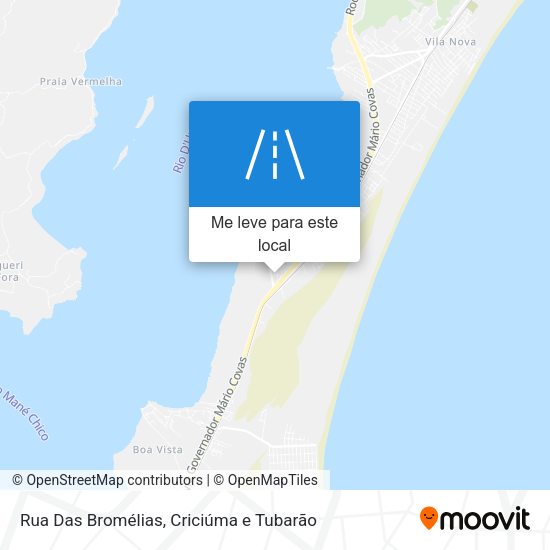 Rua Das Bromélias mapa