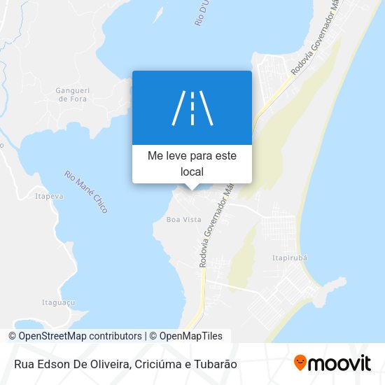 Rua Edson De Oliveira mapa