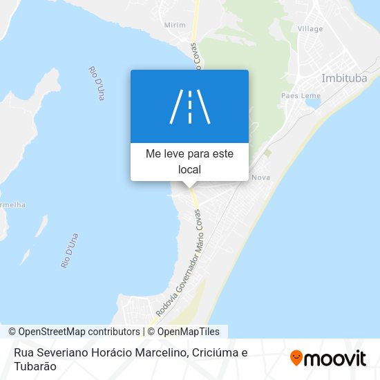 Rua Severiano Horácio Marcelino mapa