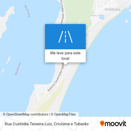 Rua Custódia Teixeira Luiz mapa