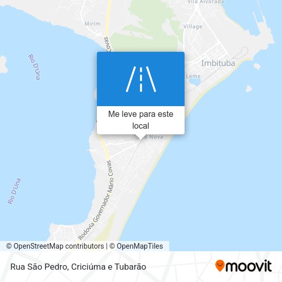 Rua São Pedro mapa