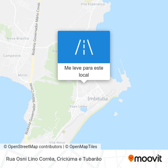 Rua Osni Lino Corrêa mapa