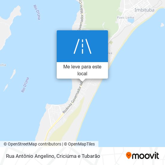 Rua Antônio Angelino mapa