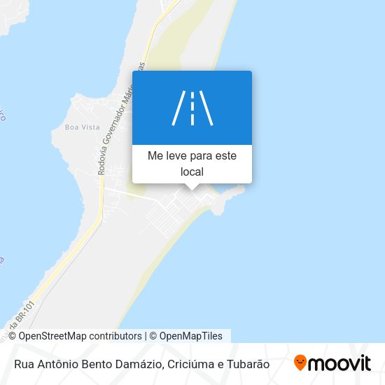 Rua Antônio Bento Damázio mapa