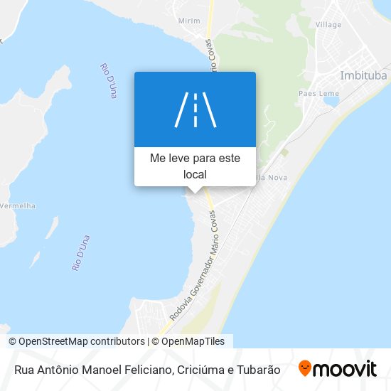Rua Antônio Manoel Feliciano mapa