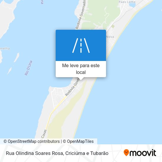 Rua Olindina Soares Rosa mapa