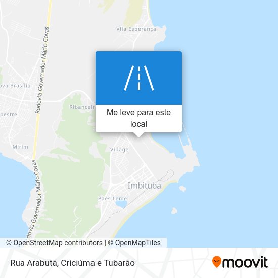 Rua Arabutã mapa