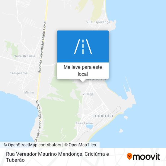 Rua Vereador Maurino Mendonça mapa