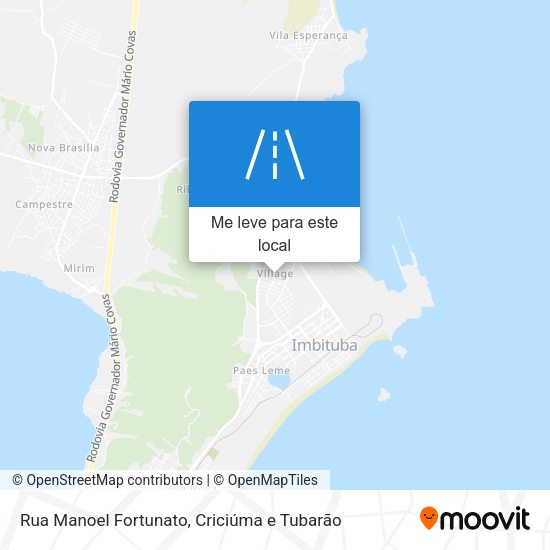 Rua Manoel Fortunato mapa