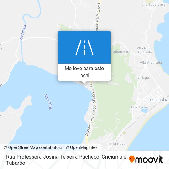 Rua Professora Josina Teixeira Pacheco mapa