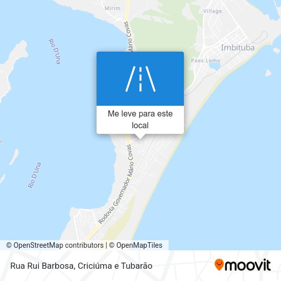 Rua Rui Barbosa mapa