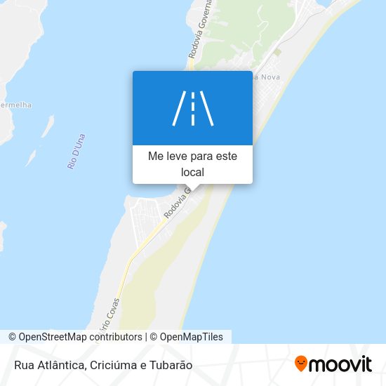 Rua Atlântica mapa