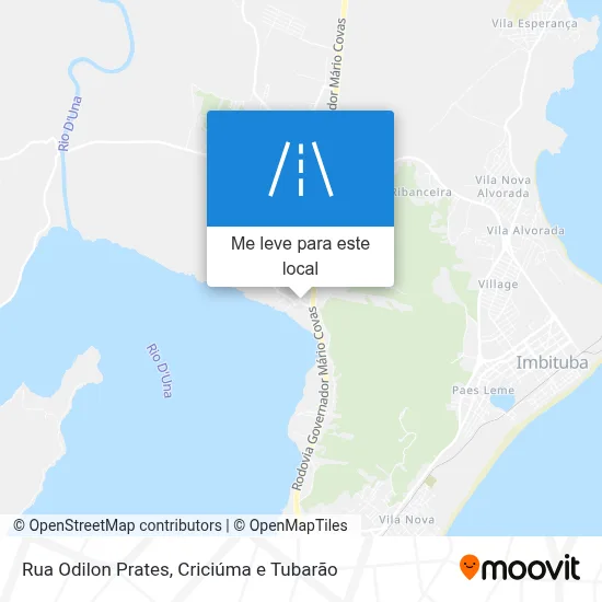 Rua Odilon Prates mapa