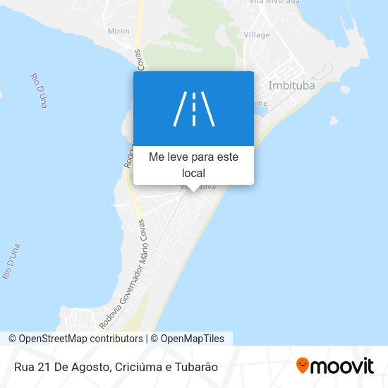 Rua 21 De Agosto mapa