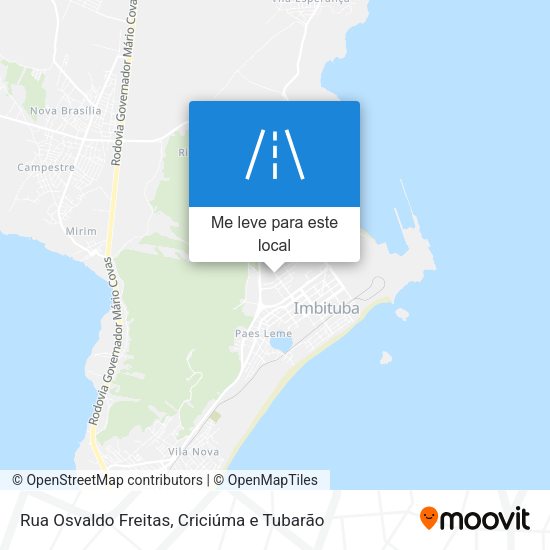 Rua Osvaldo Freitas mapa