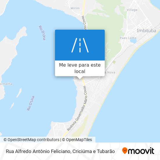 Rua Alfredo Antônio Feliciano mapa