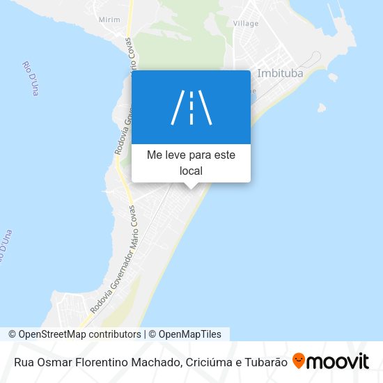 Rua Osmar Florentino Machado mapa