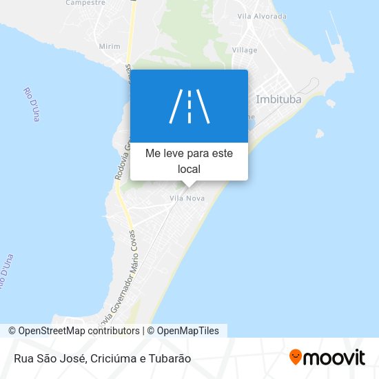 Rua São José mapa
