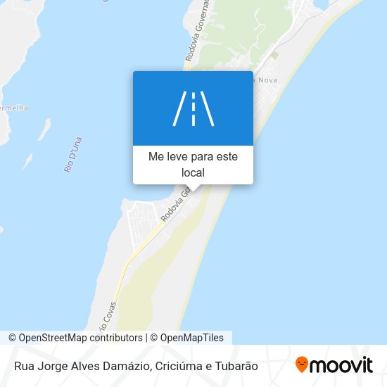 Rua Jorge Alves Damázio mapa