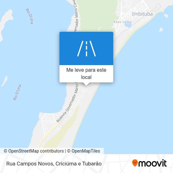 Rua Campos Novos mapa